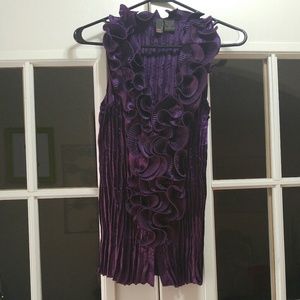 Purple Crinkle Top